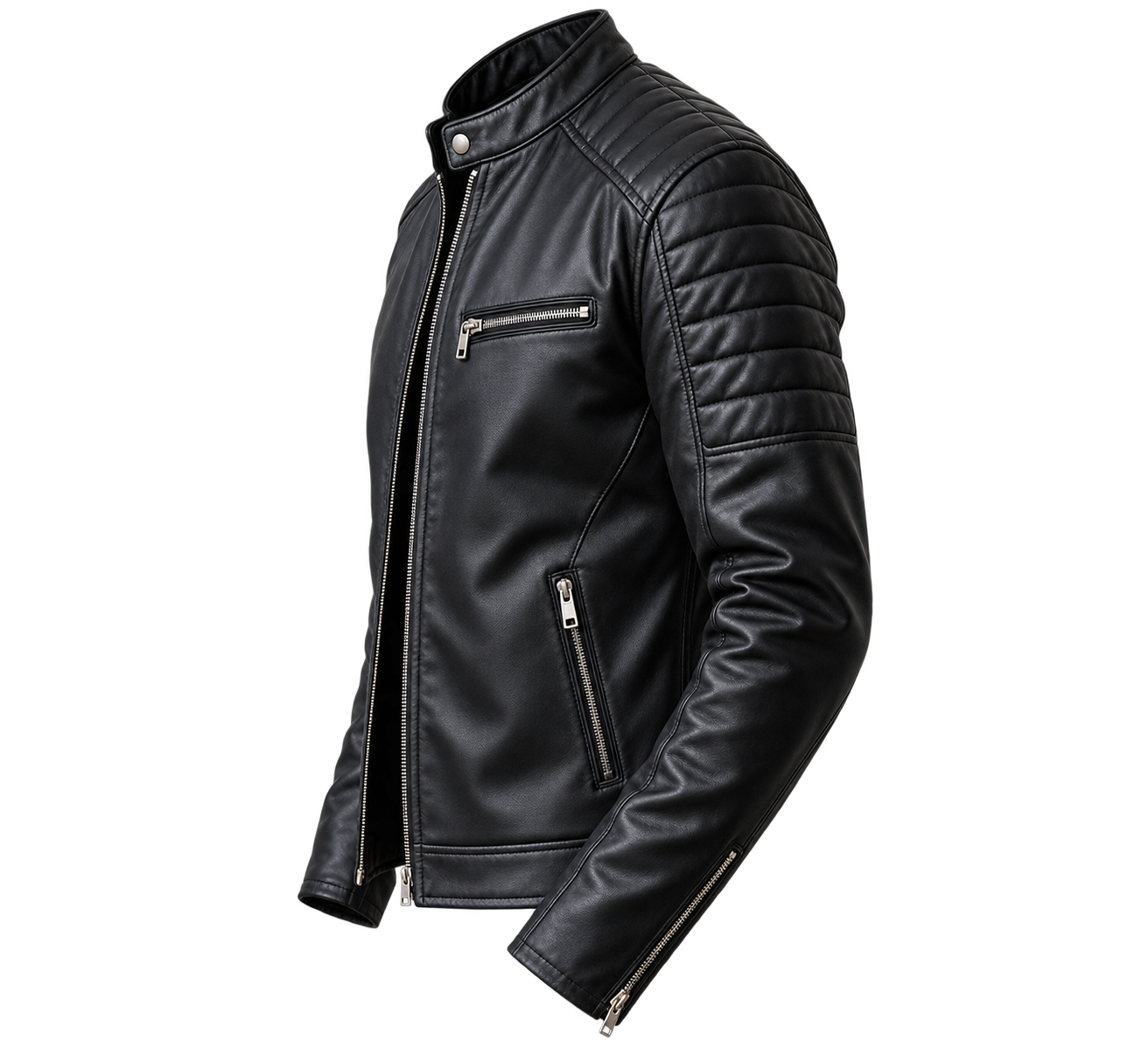 Leather Jacket Mens - Image 2